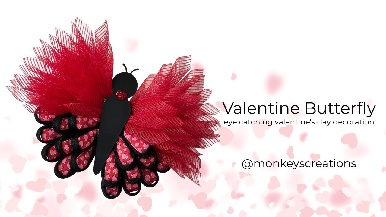 How to Make a Butterfly with a Valentine Twist #daisychain #craftideas