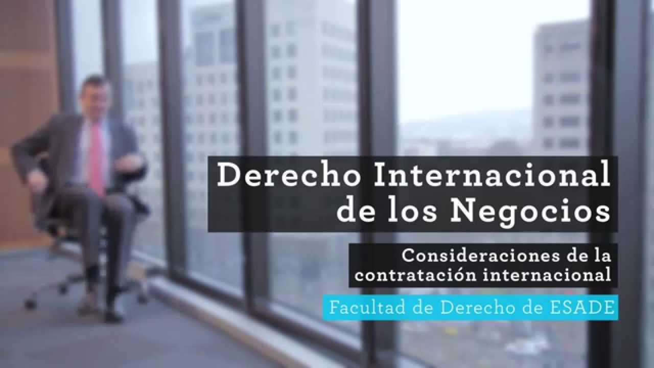 Consideraciones de la contratación internacional