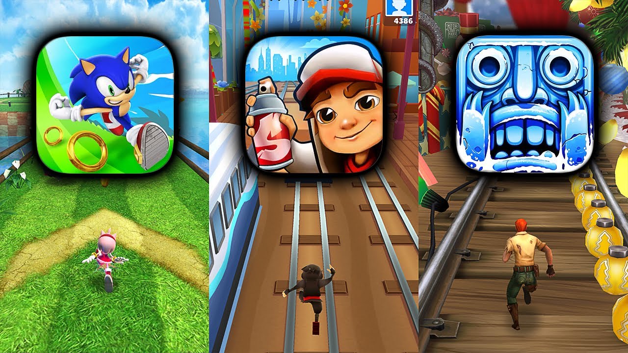 Sonic Dash vs Subway Surfers vs Temple Run 2 Android Gameplay HD