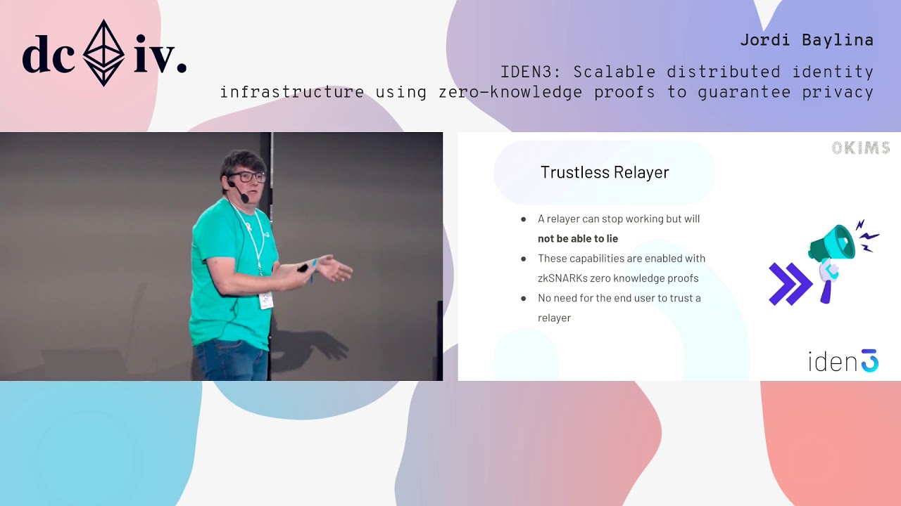 IDEN3: Scalable distributed identity infrastructure using zero-knowledge proofs to guarantee privacy