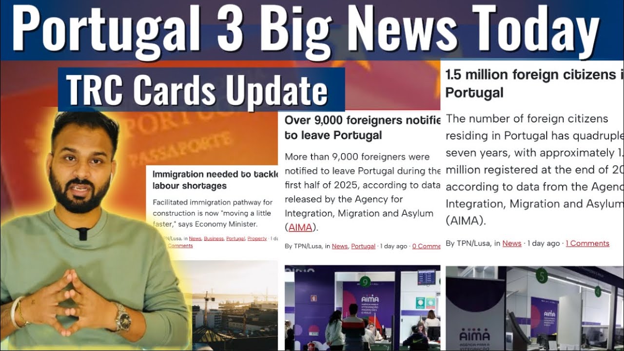 Portugal Immigration News Today | TRC Card New Update | 1.5 Million Foreigners in Portugal
