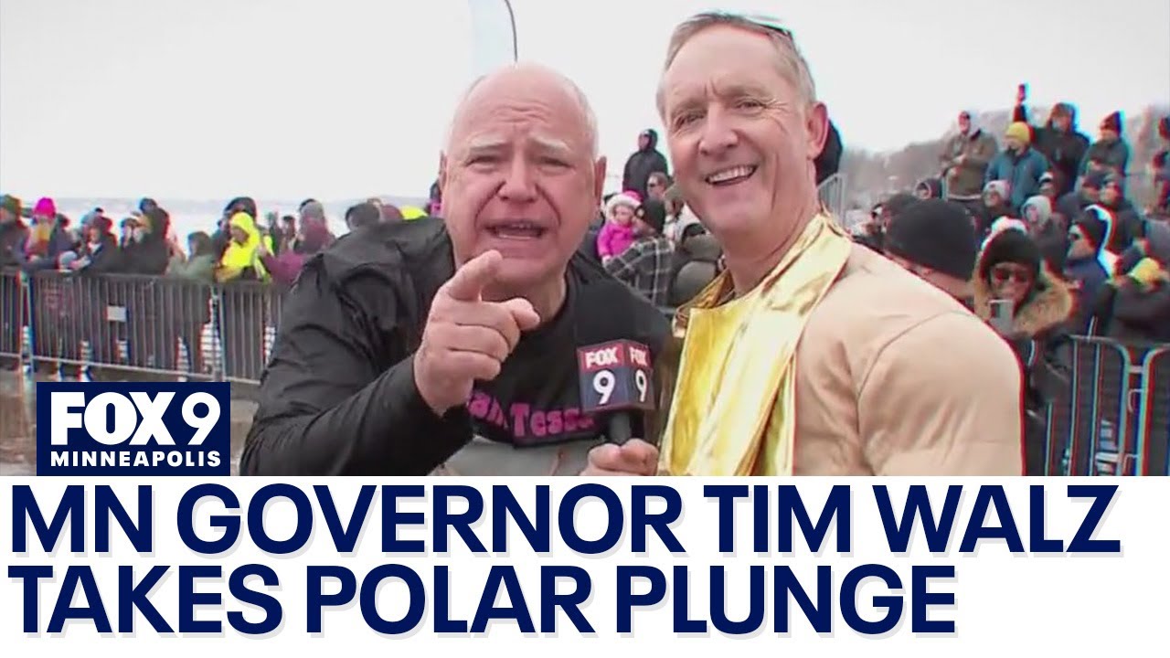 MN Gov. Tim Walz takes the Polar Plunge