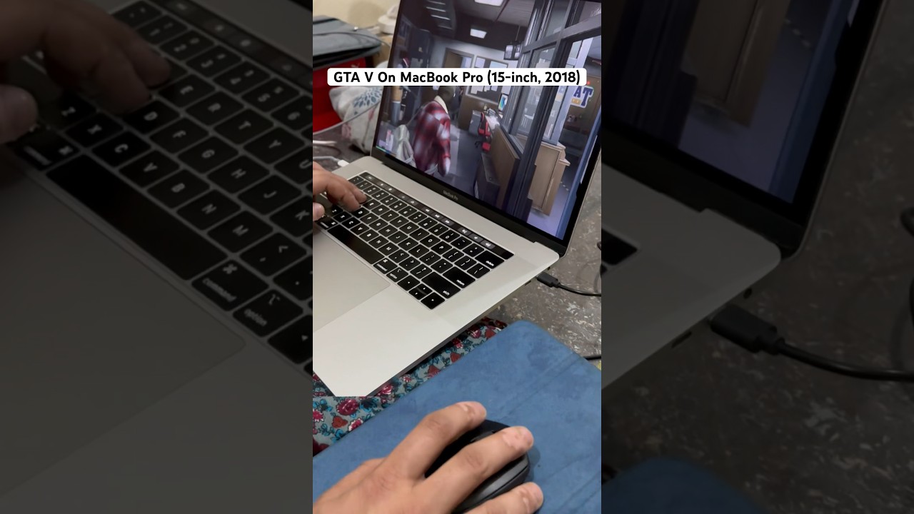 GTA 5 On MacBook Pro (15-inch, 2018) #gta #gtav #gta5 #gaming #macbookpro #apple #shorts