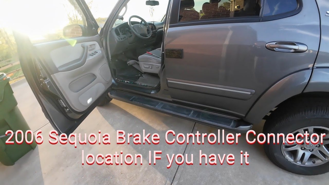 2006 Toyota Sequoia (1st gen) Brake Controller Connector Location/ Redarc Brake Controller Install
