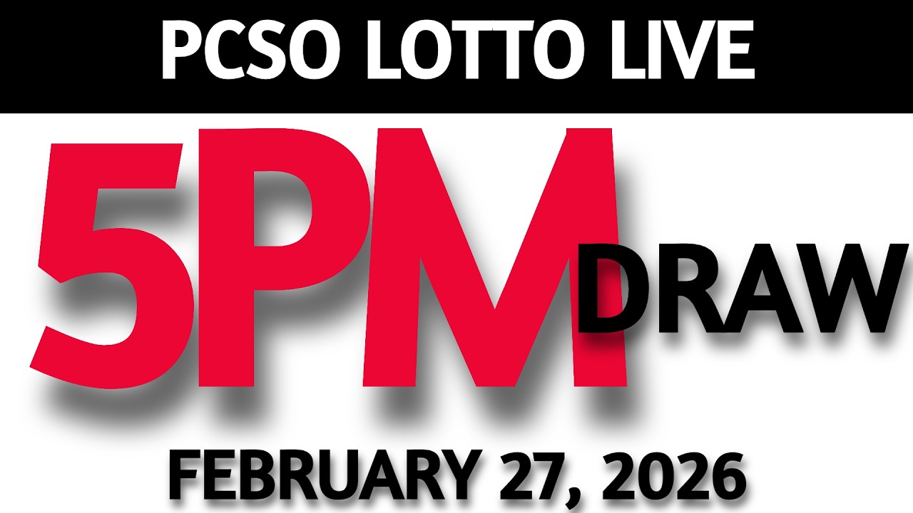 Lotto Result Today 5pm Draw February 27, 2026 Swertres Ez2  PCSO LIVE
