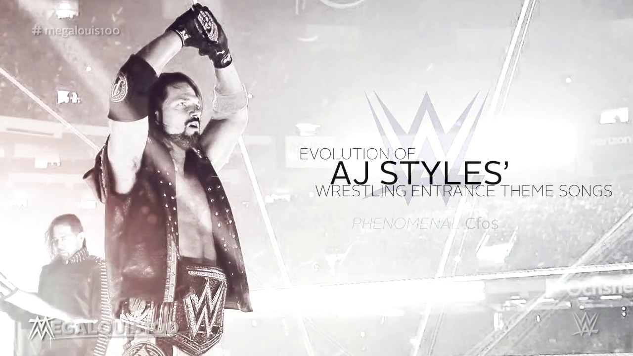 Evolution of Wrestling Entrance Theme Songs - AJ Styles [2001-2018]