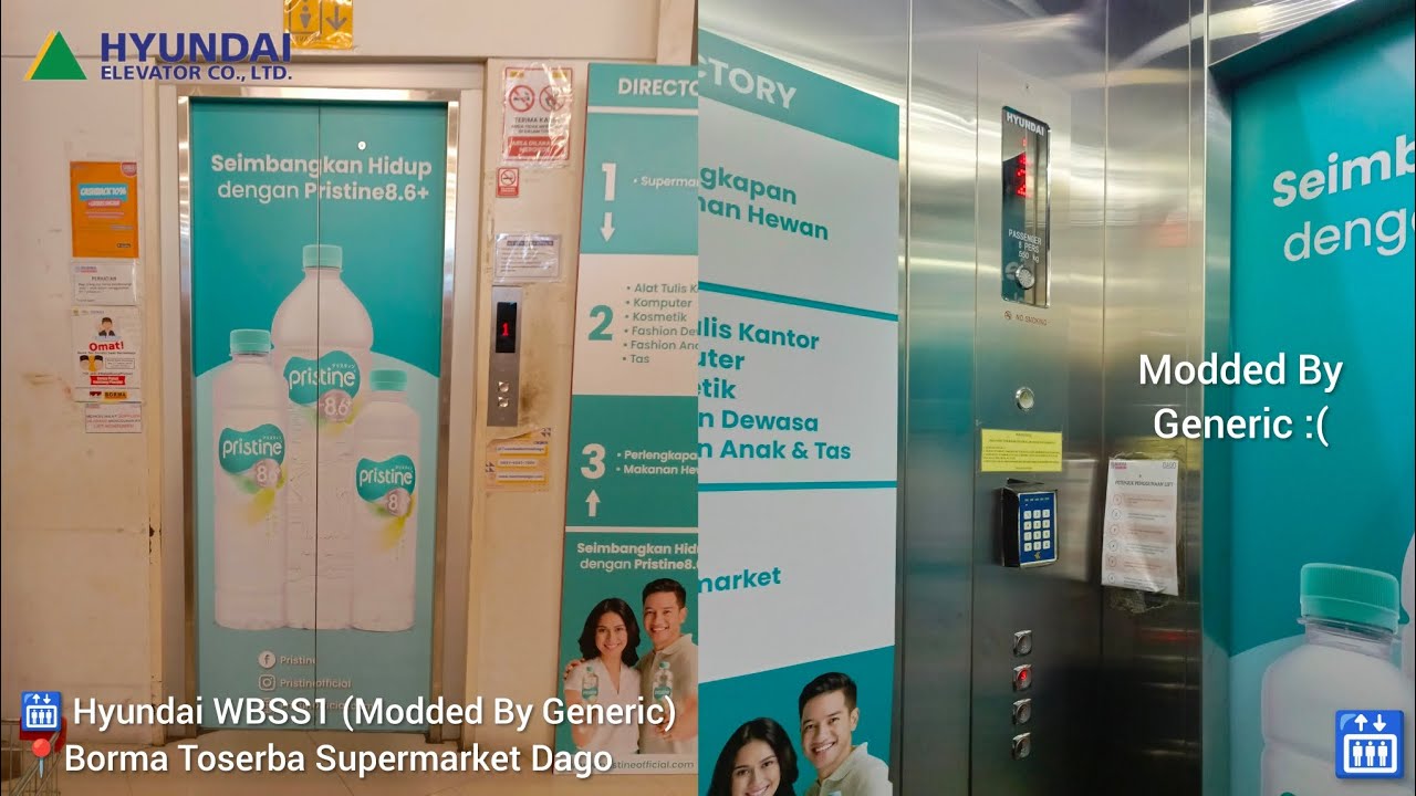 Hyundai WBSS1 (Modded By Generic) Traction Elevator - Borma Toserba Supermarket Dago, Bandung
