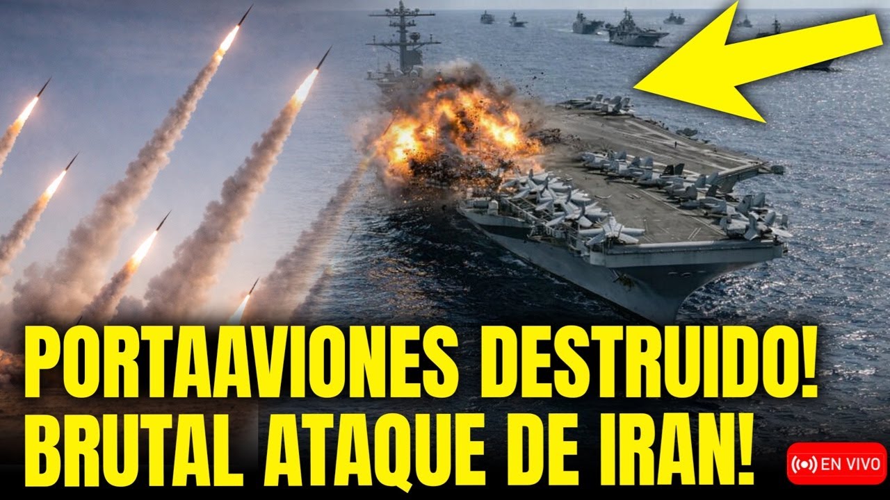 🚨IRÁN BOMBARDEA PORTAAVIONES DE EEUU con Misiles Balísticos