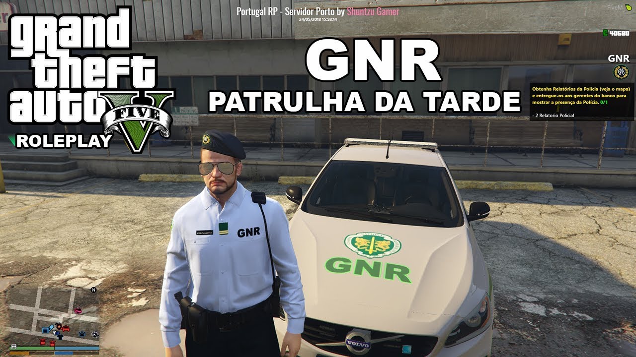 LIVESTREAM #255 👉GTA V ROLEPLAY - SERVIDOR PORTO - GNR DE PATRULHA COM O FARFALHAS 👉RUMO AOS 41K