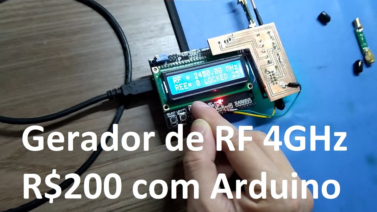 Gerador de RF 4GHz com Arduino e ADF4351