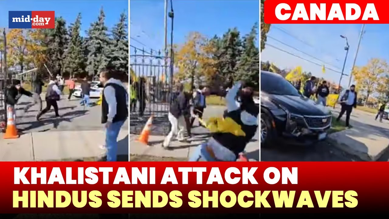 Canada Hindu Temple Attack: Khalistani attack on Hindu devotees sparks outrage across the world