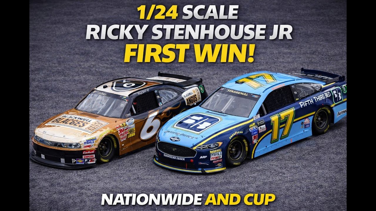 Ricky Stenhouse Jr first win (2011 Nationwide/Cup 2017) in high-detail 1/24 scale miniatures