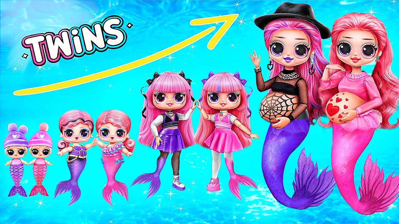 Irm&atilde;s Sereia Fofa e Roqueira Est&atilde;o Crescendo! DIYs Para LOL OMG