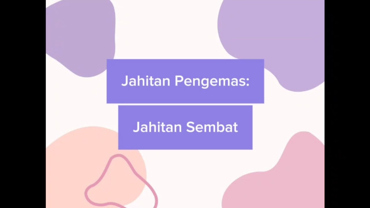 Jahitan Pengemas: Jahitan Sembat