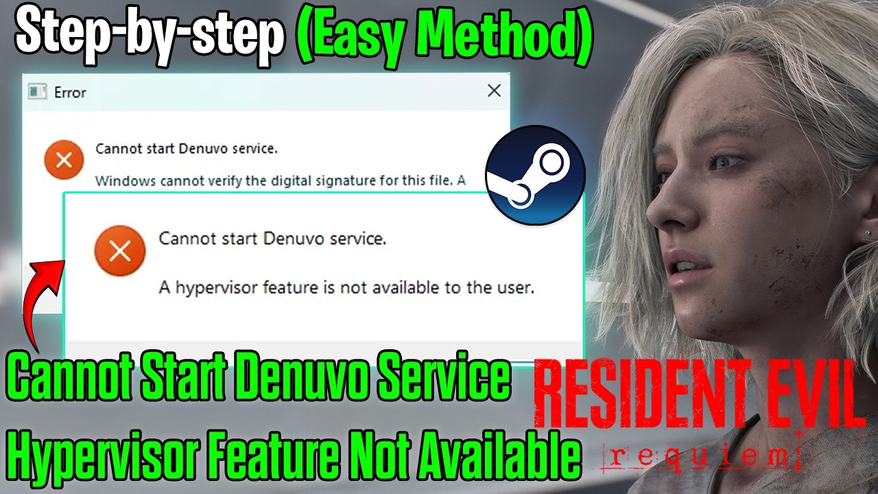 Как исправить ошибку Denuvo в Resident Evil Requiem: «Функция гипервизора недоступна» (простой сп...