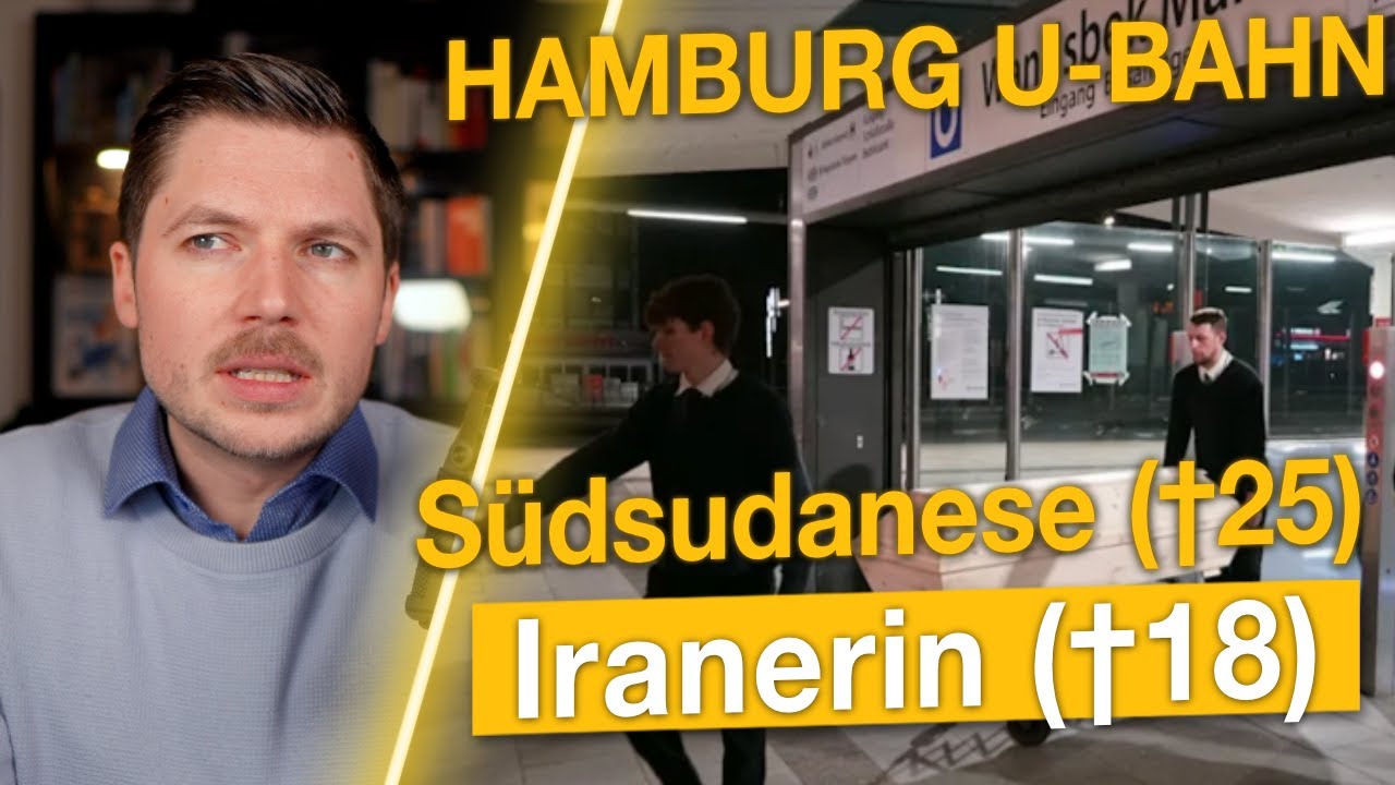 Hamburg: Südsudanese (25) stürzt mit 18-jähriger vor U-Bahn! 