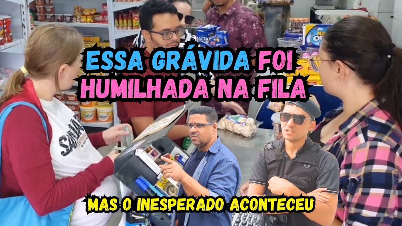 Grávida foi humilhada na fila, mas algo inesperado aconteceu