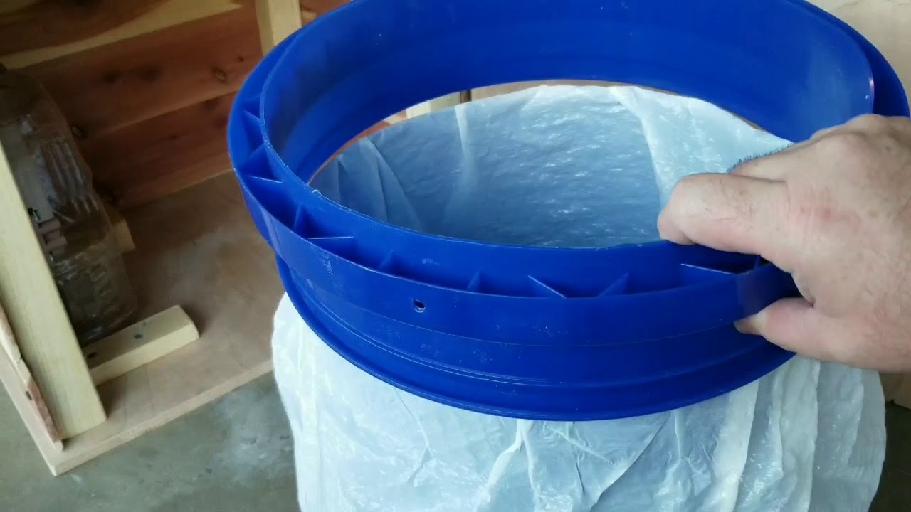 Final version of my compost toilet with unique drain