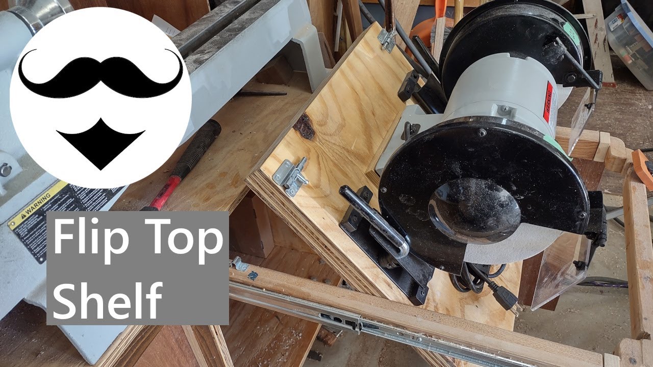 Flip Top Shelf For The Lathe Cart