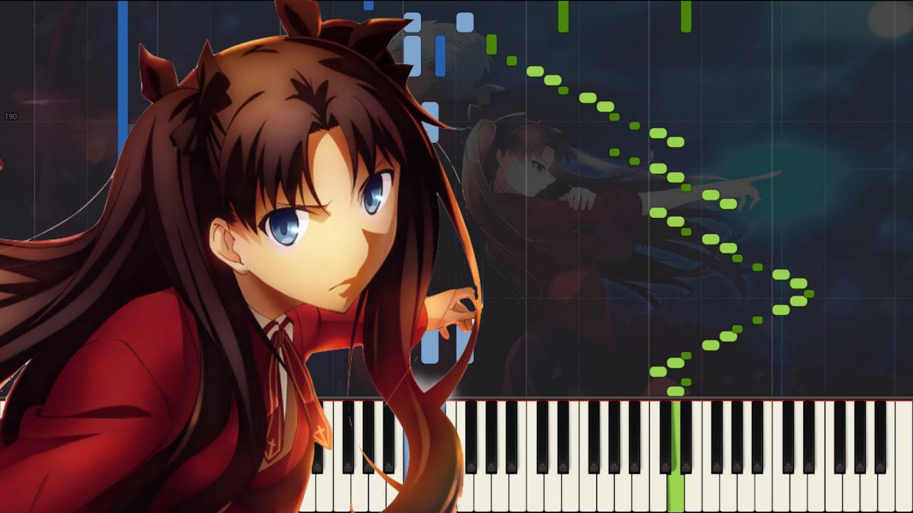 [Animenz] Fate Stay Night OP2 - Brave Shine - Piano Tutorial || Synthesia