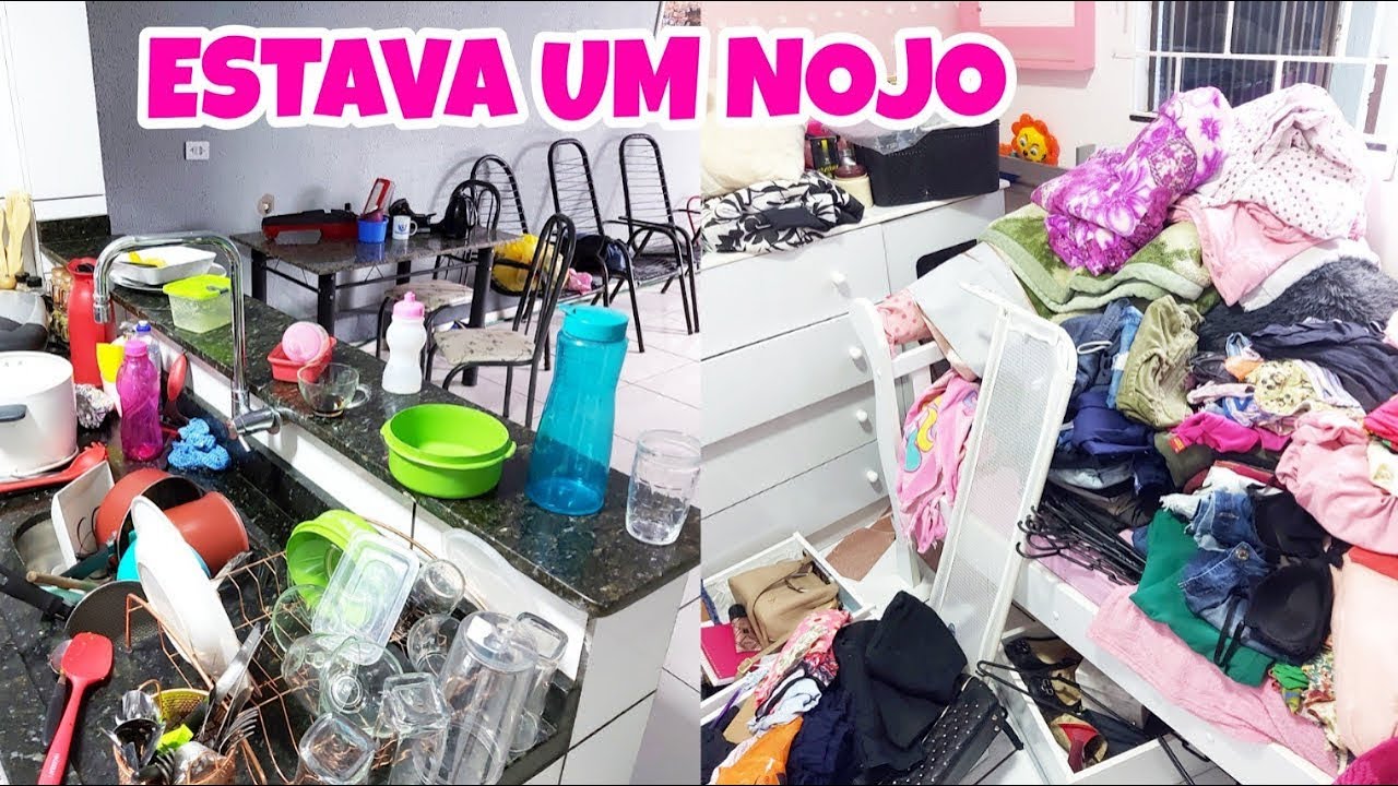 A MAIOR FAXINA DE TODAS / 2 meses sem limpar a casa | ESTAVA TERRÍVEL / TOUR PELA MINHA CASA