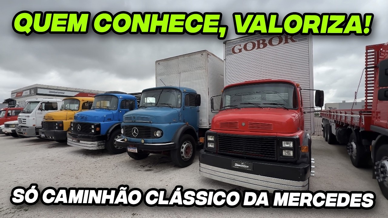 Estoque raiz de Mercedes-Benz antigos – só caminhão firme