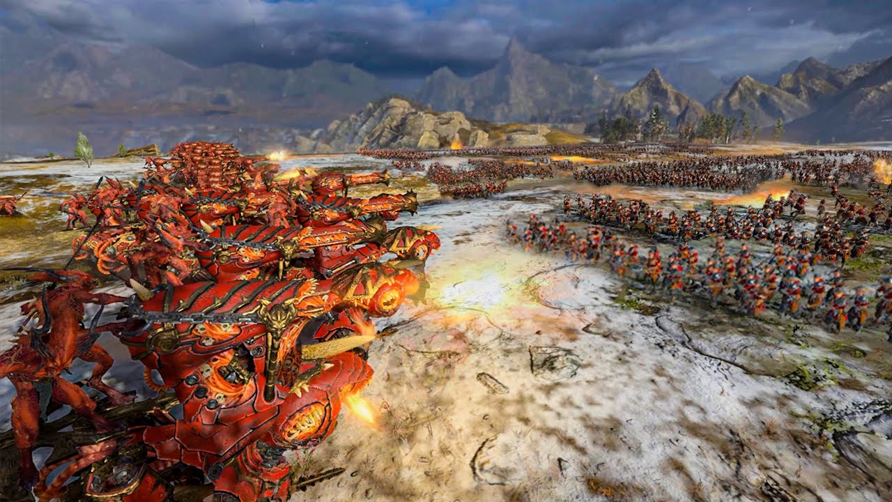 40 SKULL CANNONS  VS  5000 PEASANTS  -  WHO WILL WIN?!  -  [ Total War: Warhammer 3 ]