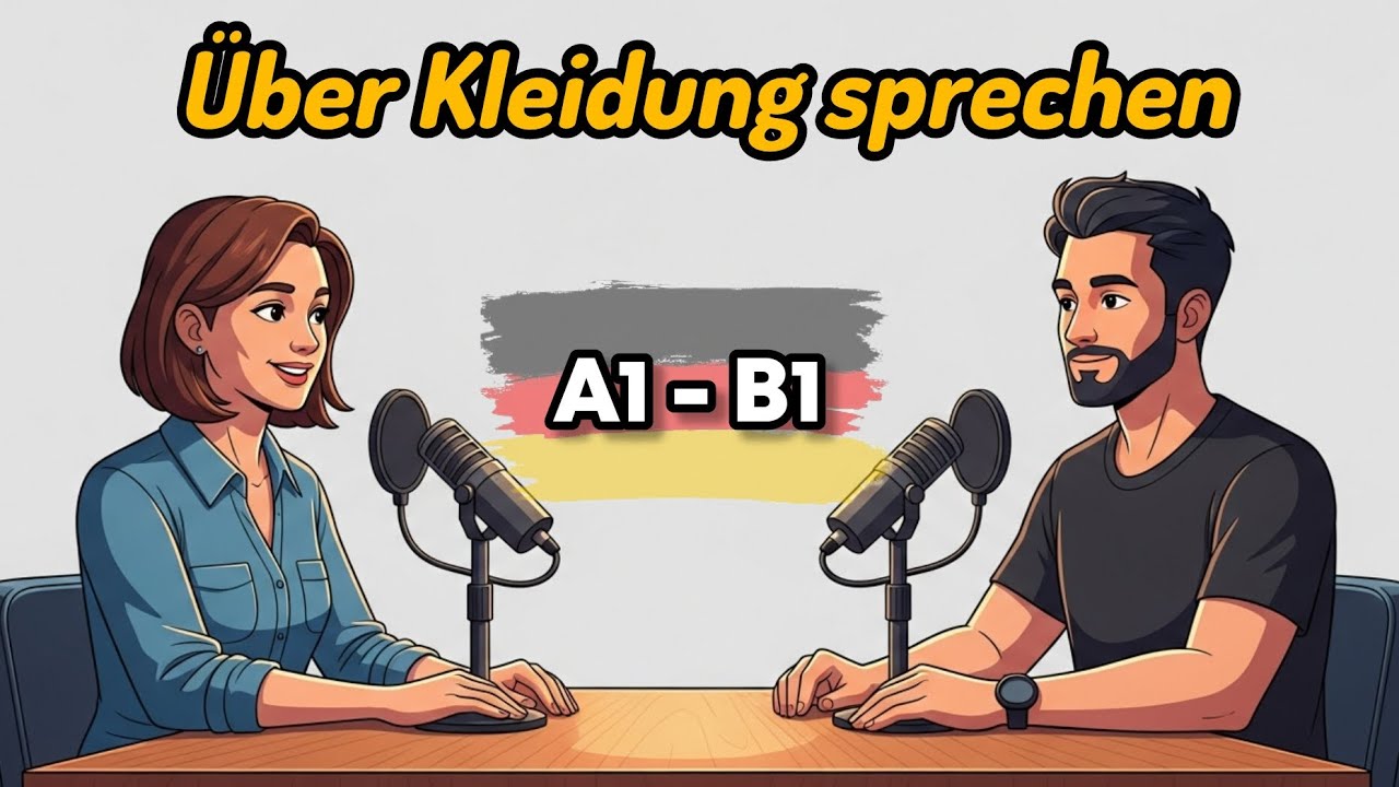 Über Kleidung sprechen , Learn German with Podcast A2-B1 #deutschlernen #learngerman 
