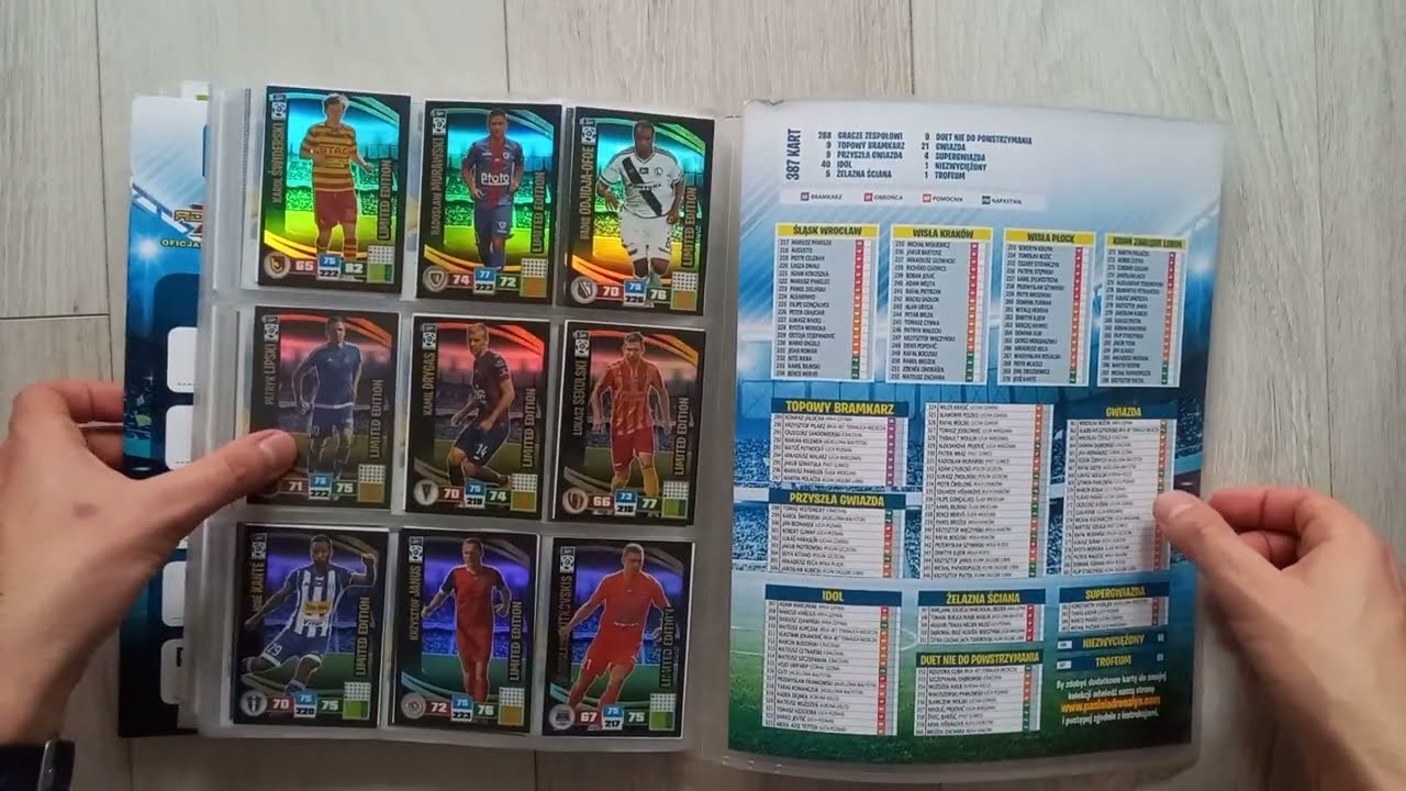 Kompletna kolekcja / Complete collection Panini Ekstraklasa 2016-2017. Adrenalyn XL. All limits card