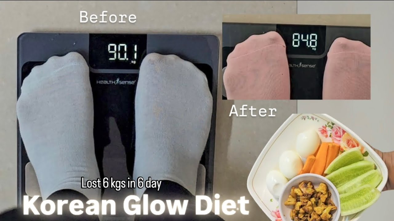 Lost 6 Kgs in 6 Days | Korean Glow Diet Phase 1 | My Weight-Loss Transformation Journey