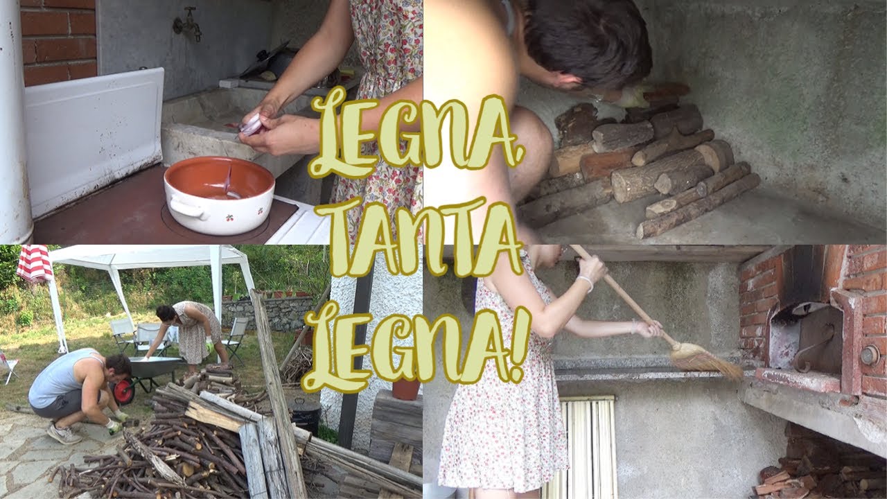 VLOG - sistemiamo la LEGNA, organizziamo dal forno a legna e che EMOZIONE!