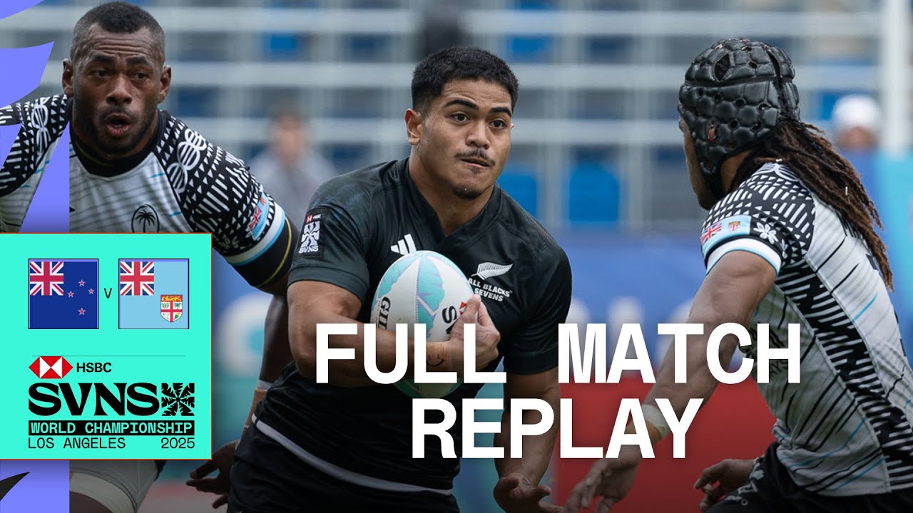 All Blacks SECURE dramatic victory ⚔️ | Fiji v New Zealand | HSBC SVNS LA 2025 | Full Match Replay