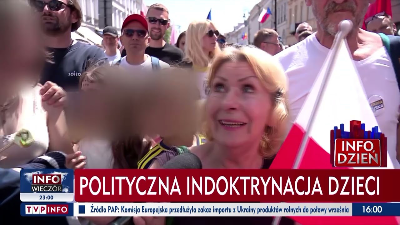 Polityczna indoktrynacja dzieci na marszu PO