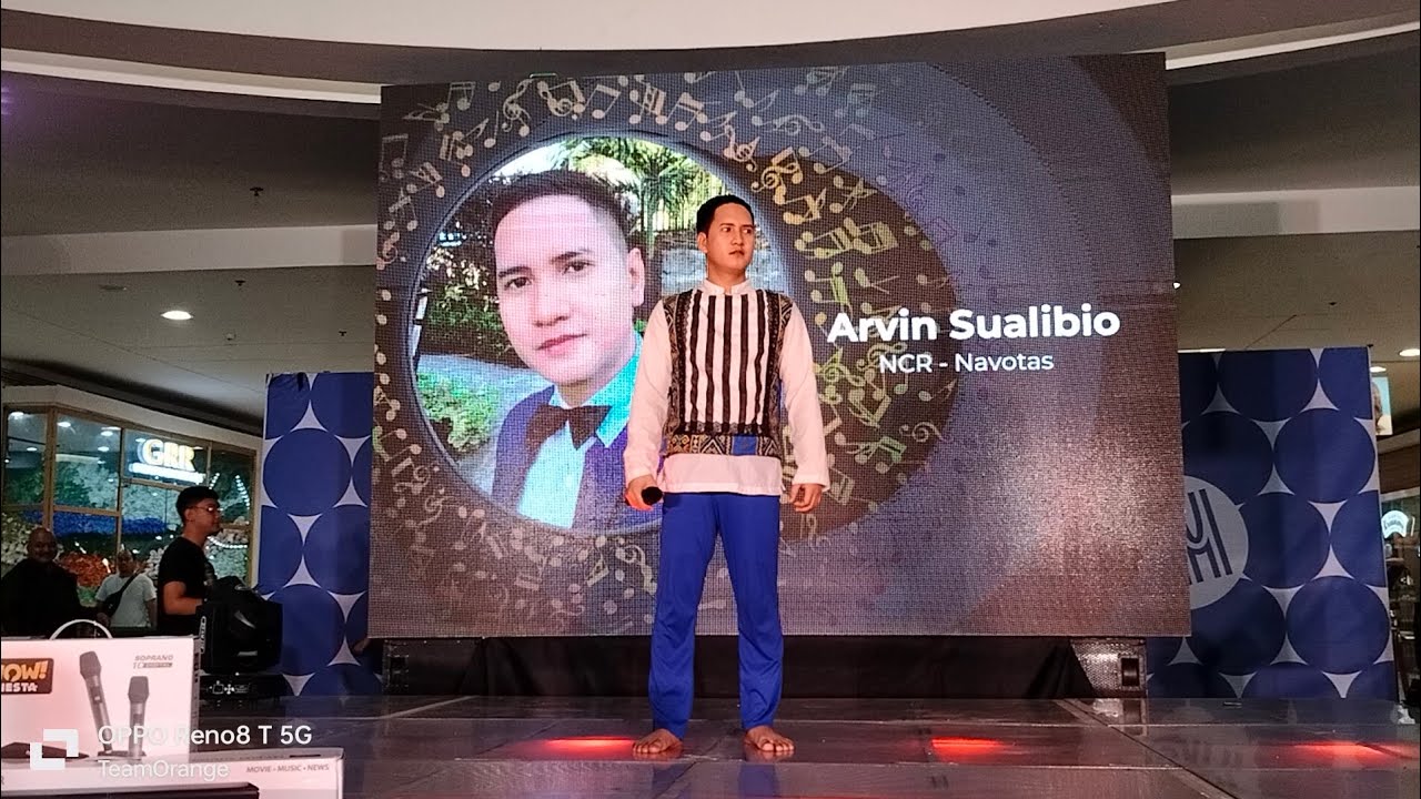 Arvin Sualibio sings 