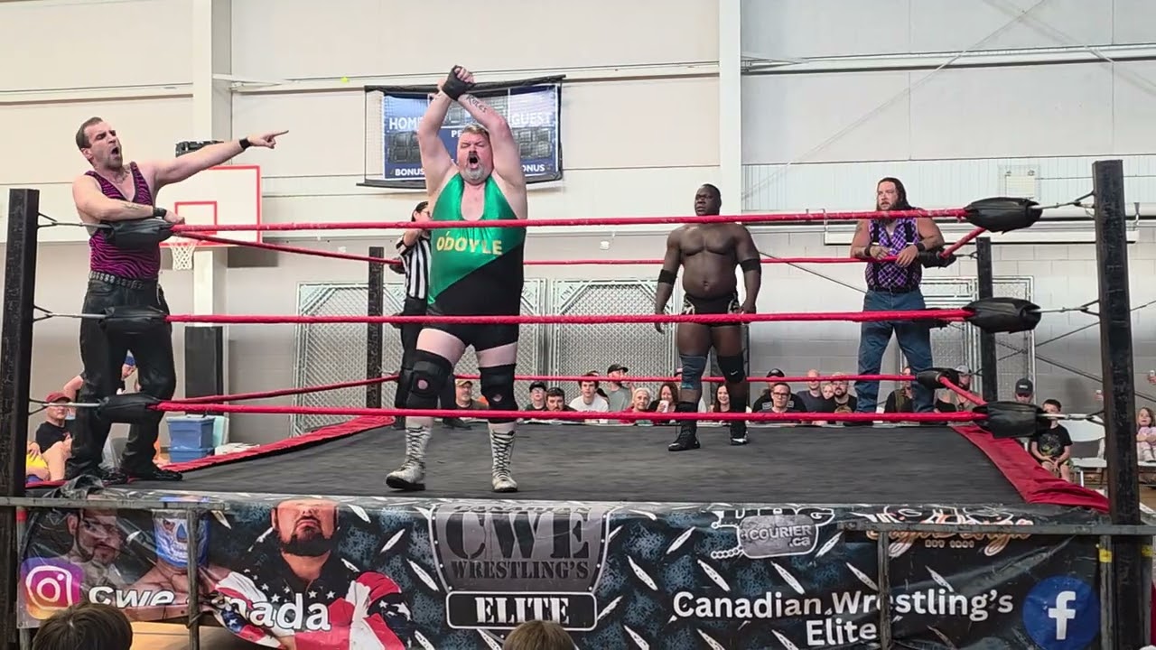Bamm Bamm Burton and Marcellus Prime vs Kevin Cannon and Kevin O'doyle. CWE Rage in the Cage Tour.