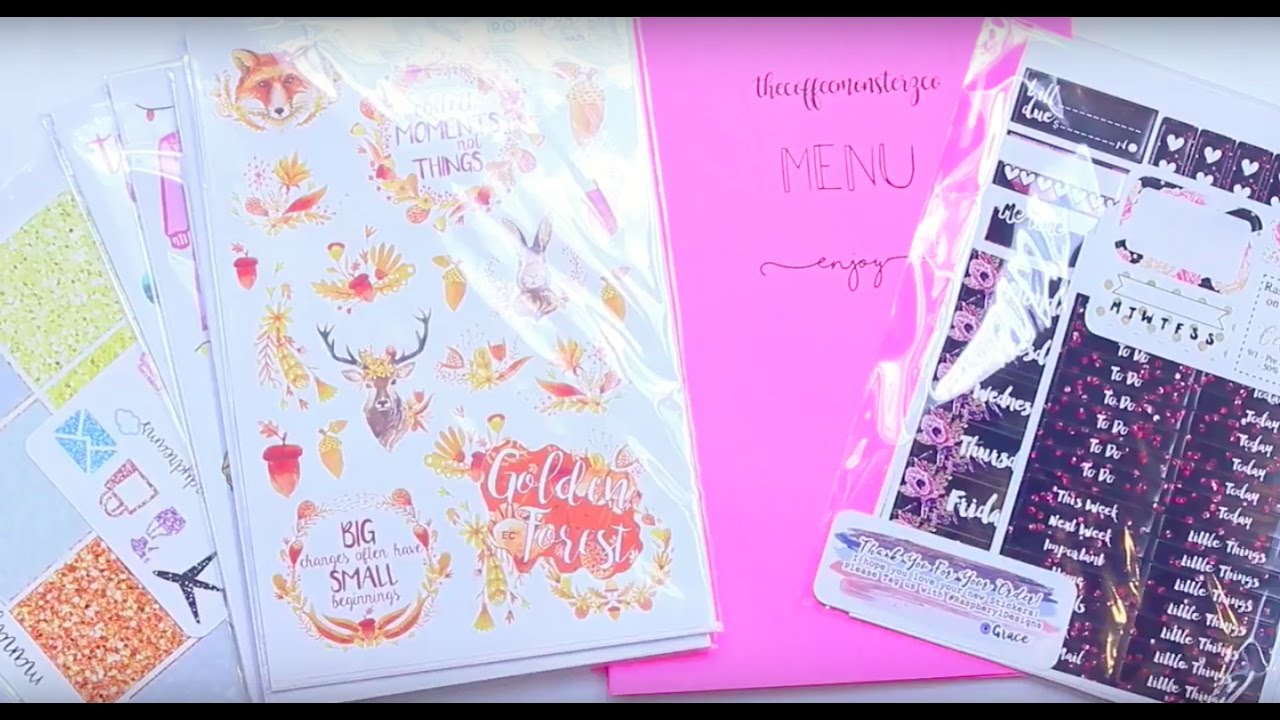 Etsy Sticker Haul | Ft. MandyDreams, PopFizzPaper, TheCoffeeMonsterzCo, & MORE
