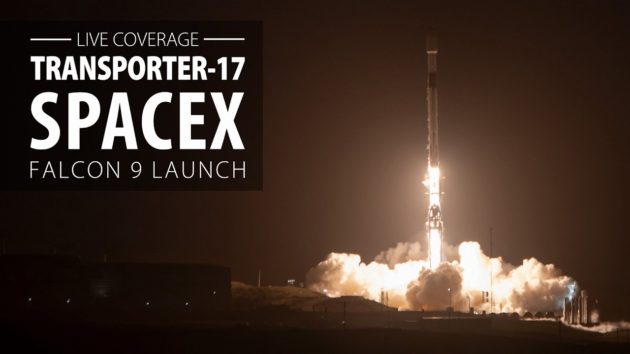 Live: SpaceX Falcon 9 rocket launches Transporter 17 with 81 rideshare payloads from California