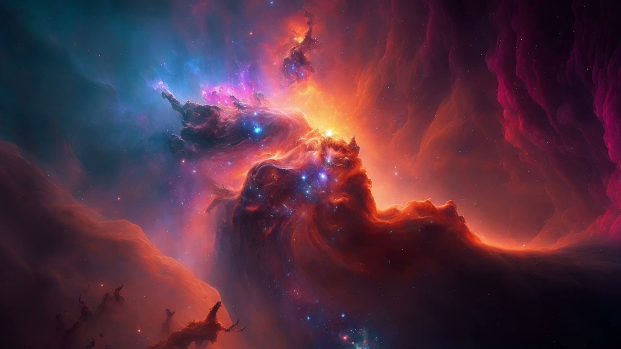 Explore the Beauty of the Cosmos: Mesmerizing Nebula White Noise Video