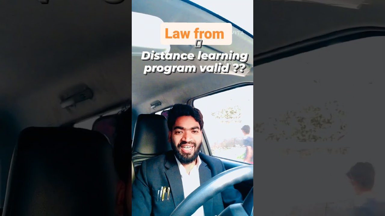 Law from Distance learning program valid ?? @Law_guru_prashant