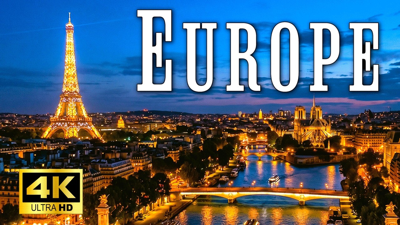 Europe Tour 4K | Switzerland, Greece, Paris, London & Spain | 10 Hours Relaxing Scenery for Sleep
