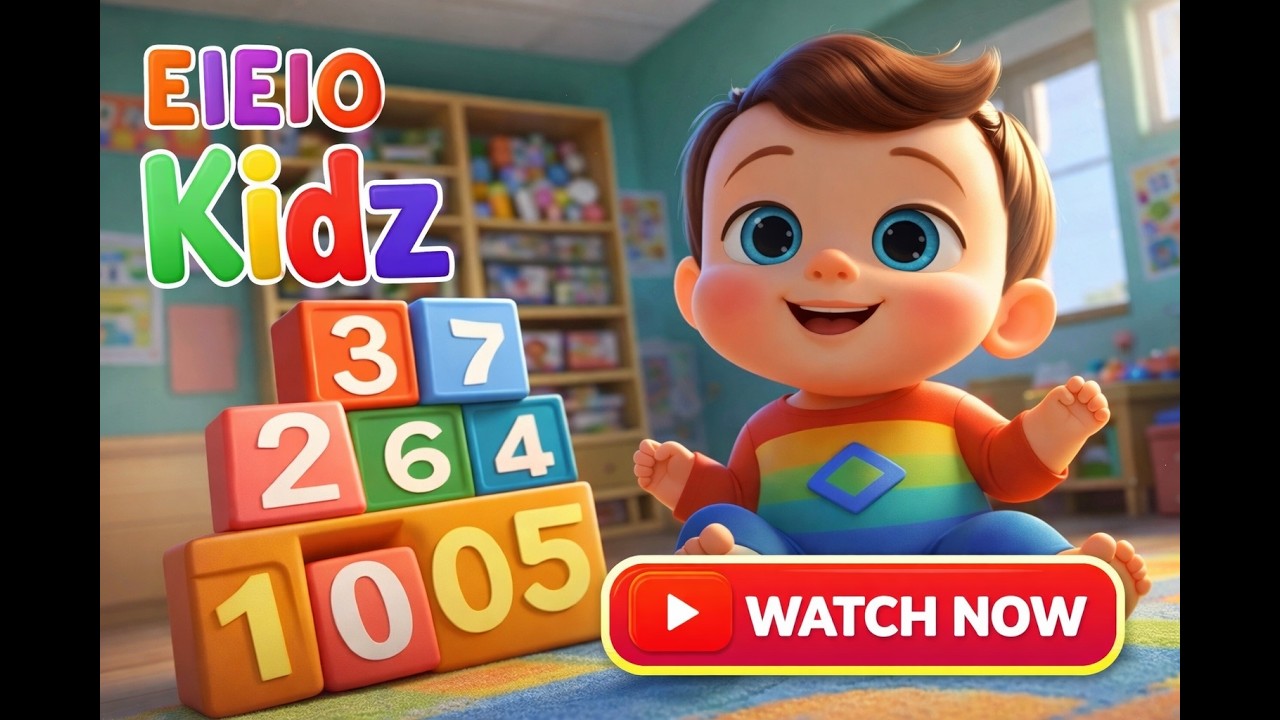 Counting 1&ndash;10 Song 🔢 | Number Song for Children | EieioKidz