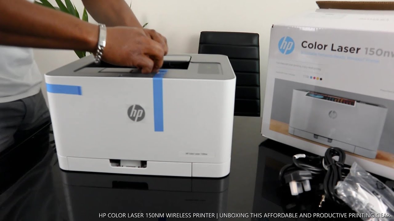 Беспроводной цветной лазерный принтер HP 150 нм | Распаковываем это доступное и производительное ...