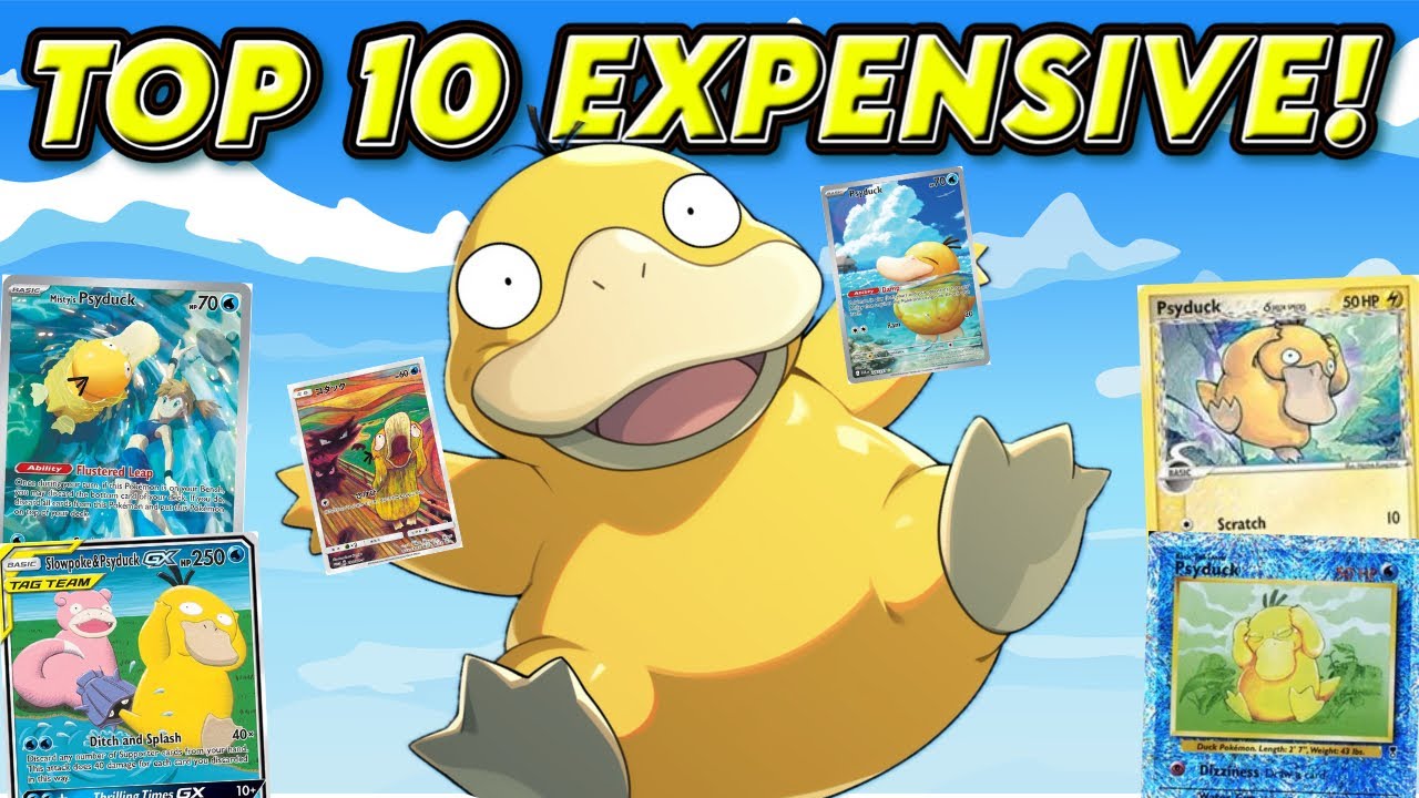 Топ-10 ДОРОГИХ карт Pok&eacute;mon с Псайдаком!