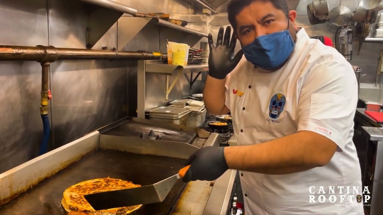 Cantina Rooftop’s Executive Chef Saul Creates Quesabirria!