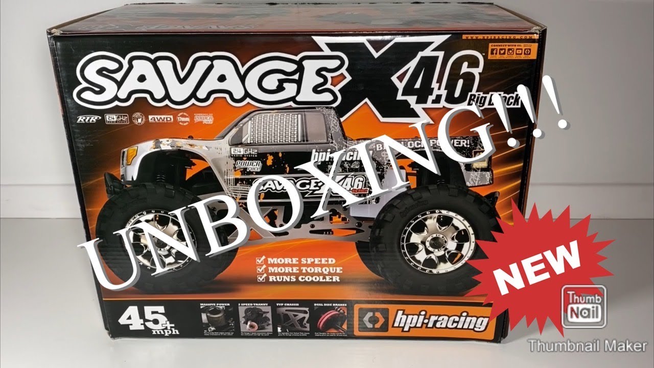 HPI Savage X 4.6 UNBOXING!!!