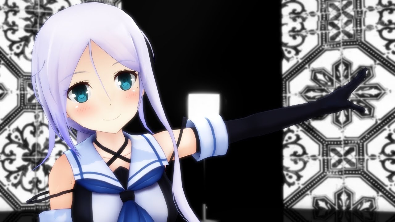 【MMD】『モザイクロール』【GUMI】海風（うみかぜ，Umikaze）【MMD艦これ】Full HD 60FPS