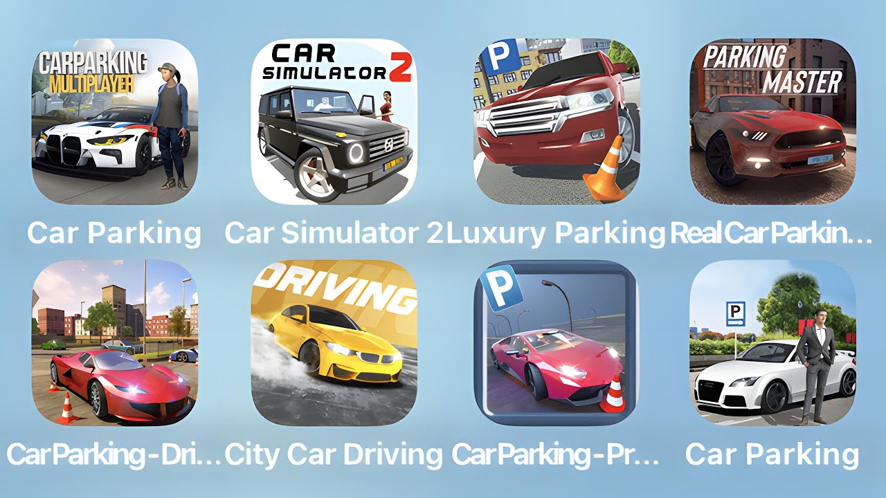 Car Parking, Car Simulator 2, Luxury Parking, Real Car Parking and More Car Games iPad Gameplay