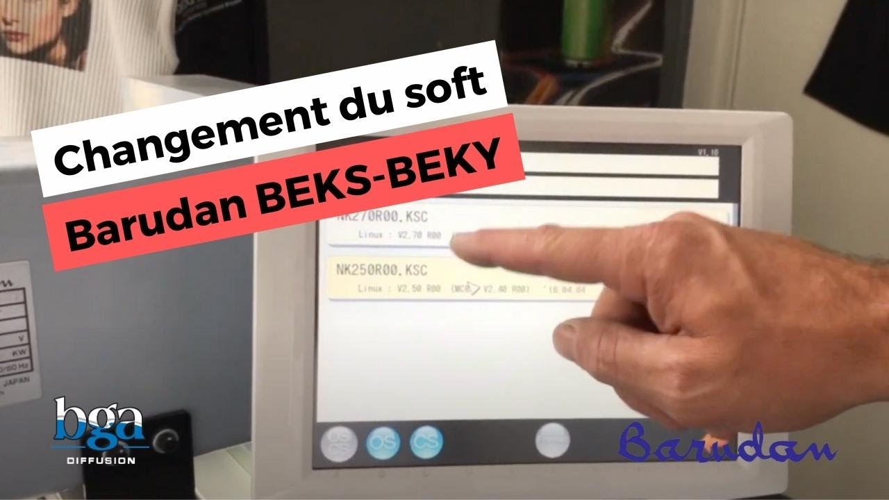 Changement du soft Barudan BEKS-BEKY