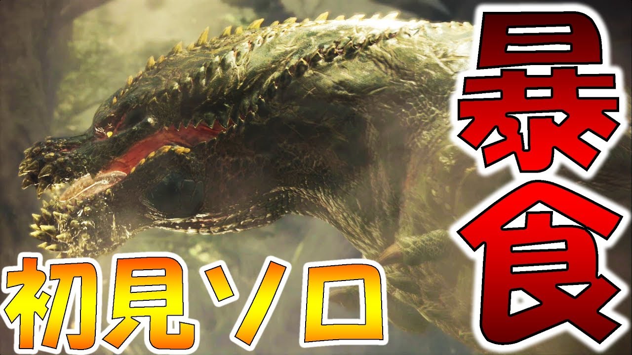 【MHW実況】イビルジョーに初見ソロで挑む男【モンハンワールド】
