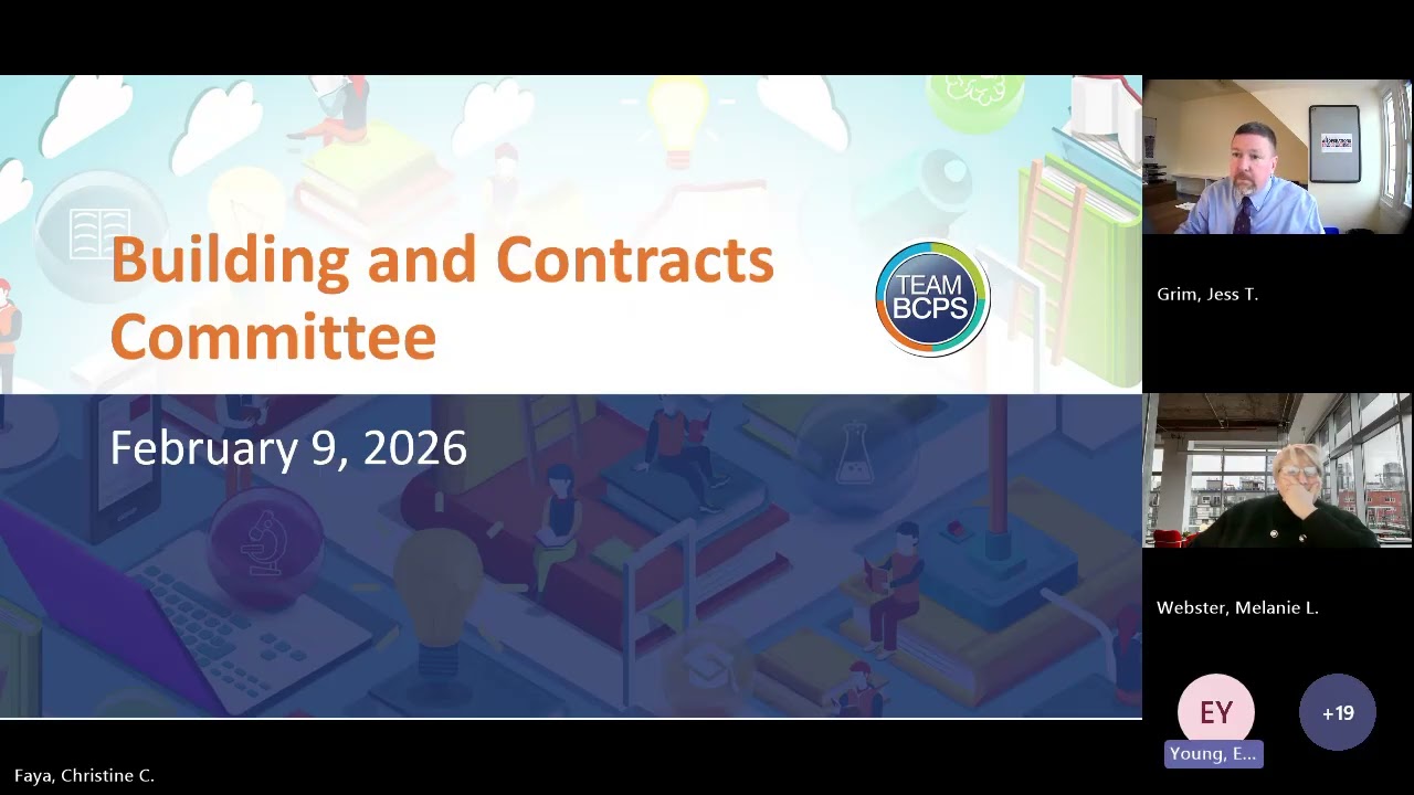 BUILDING AND CONTRACTS COMMITTEE MEETING 2-9-26